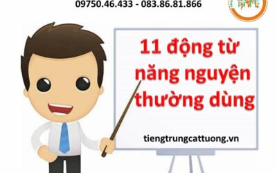 11 ĐỘNG TỪ NĂNG NGUYỆN THƯỜNG DÙNG （Phân biệt 想 và 要, 能 và 可以, 会 và 知道）