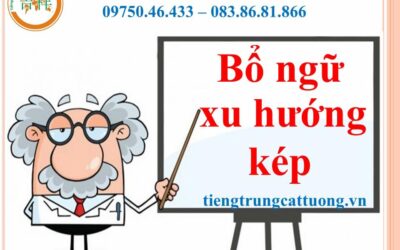 Cách dùng BỔ NGỮ XU HƯỚNG KÉP trong tiếng Trung