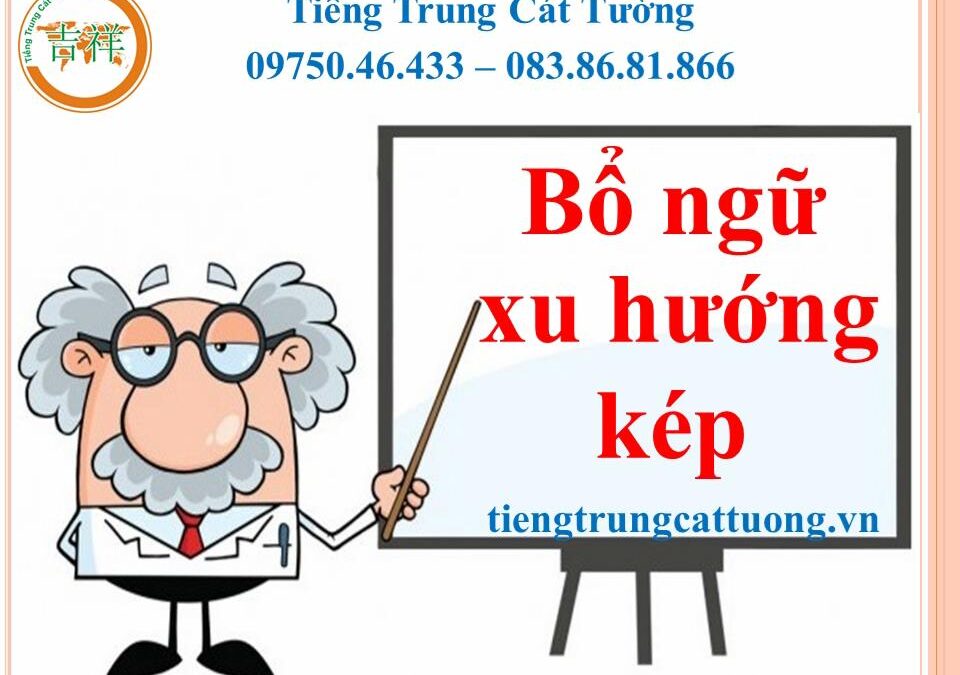 Cách dùng BỔ NGỮ XU HƯỚNG KÉP trong tiếng Trung