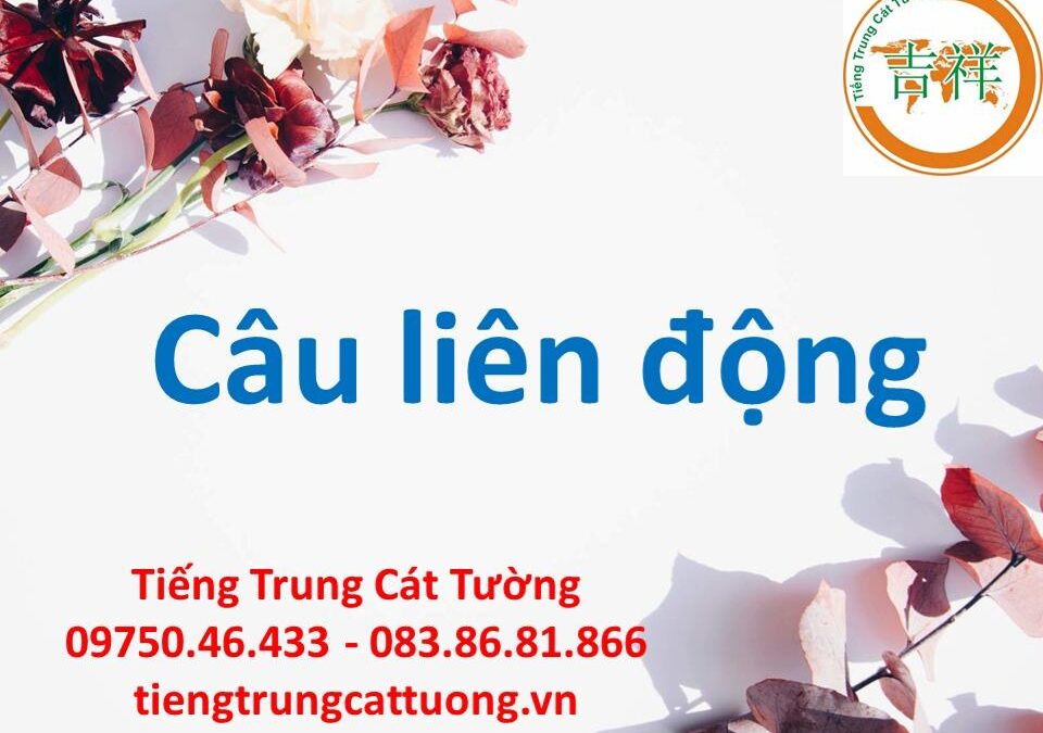 CÂU LIÊN ĐỘNG《连动句》trong tiếng Trung